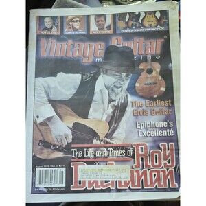 Vintage Guitar August 1999 Gibson's Vol. 13 No.11 Roy Buchanan, Elvis Guitar